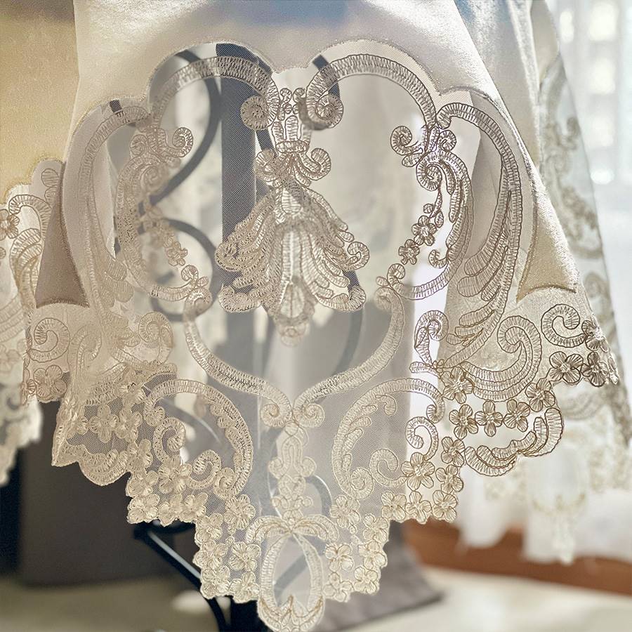 テーブルクロス 85×85cm フレンチレース  