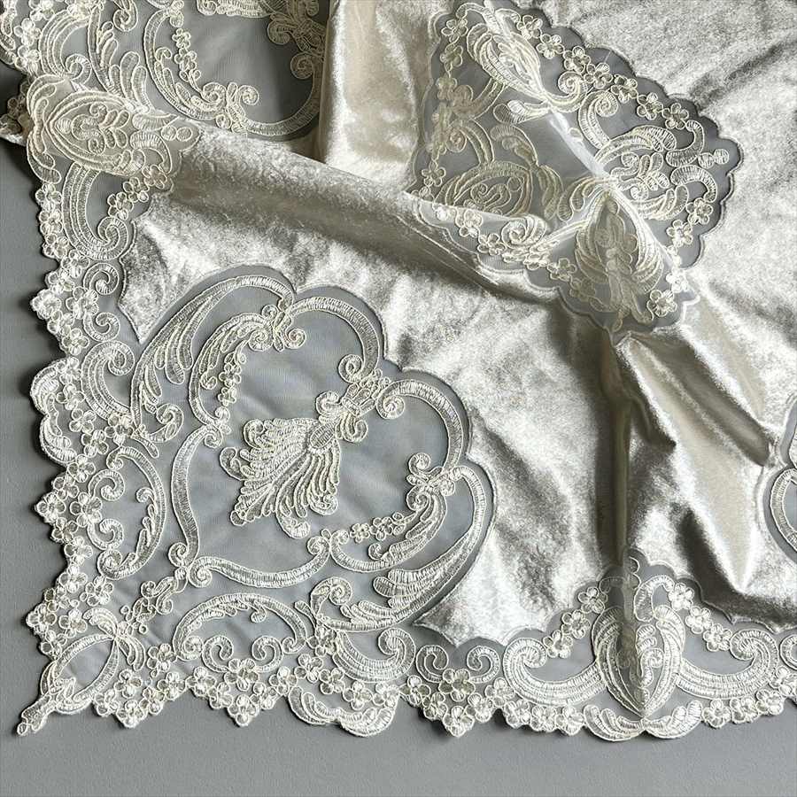 テーブルクロス 85×85cm フレンチレース  