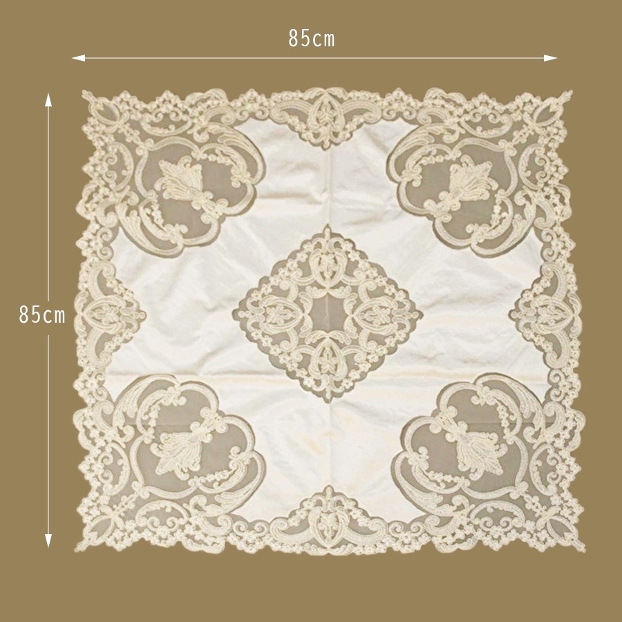 テーブルクロス 85×85cm フレンチレース  