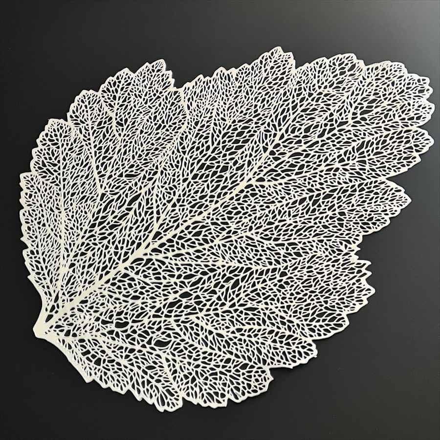 ランチョンマット モダン マット リーフ 2色展開 47X36cm