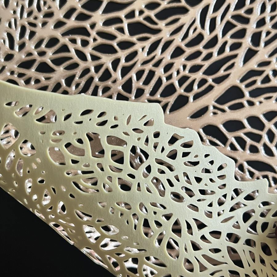 ランチョンマット モダン マット リーフ 2色展開 47X36cm