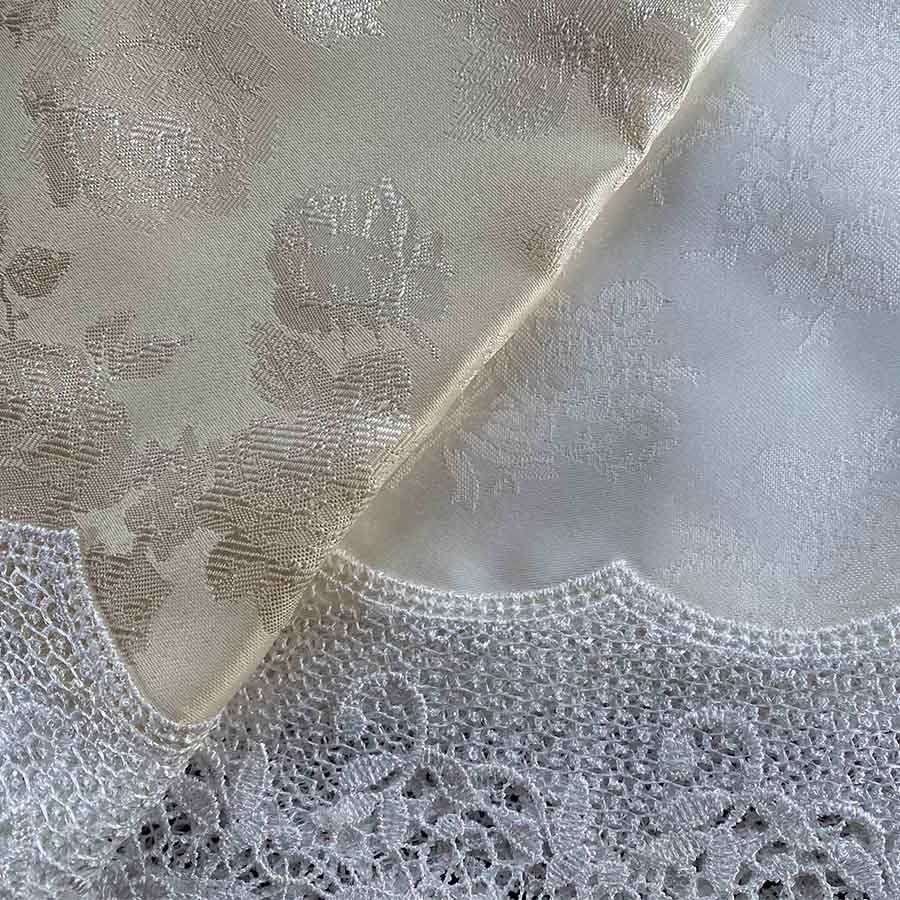 white rose bouquet カフェカーテン 45x120cm