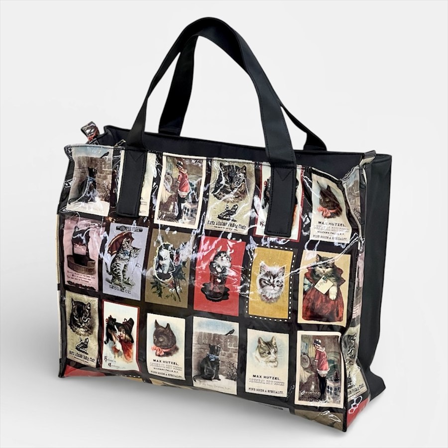 A4対応 アンティークポストキャット トートバッグ