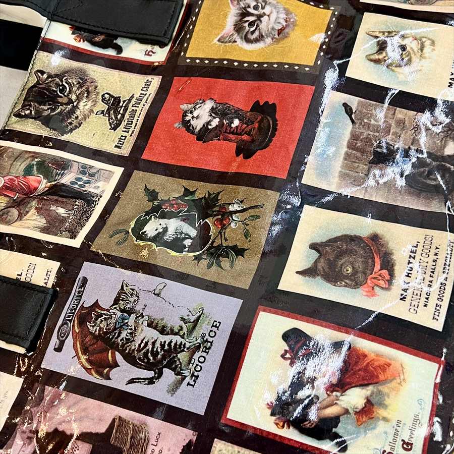 A4対応 アンティークポストキャット トートバッグ