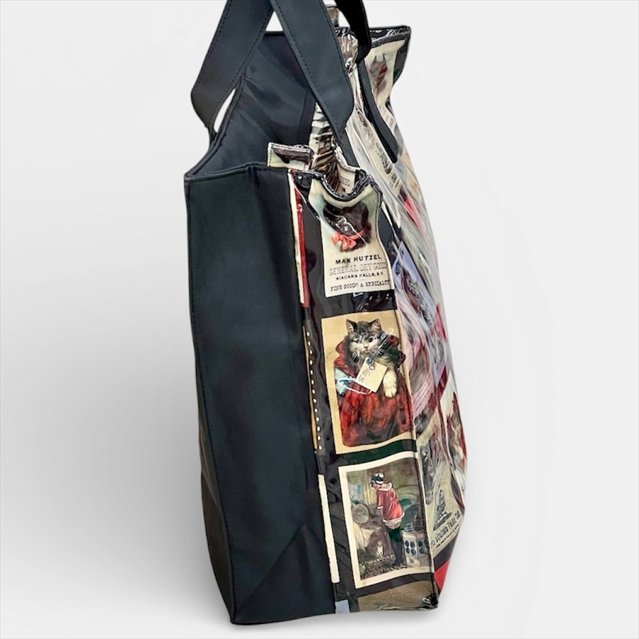 A4対応 アンティークポストキャット トートバッグ