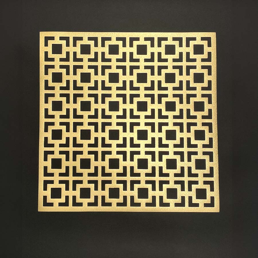 2色展開 ランチョンマット プレースマット シルバー ゴールド シノワズリ 37x37cm