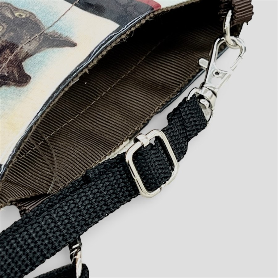 日本製アンティークポストキャット ミニショルダーバッグ