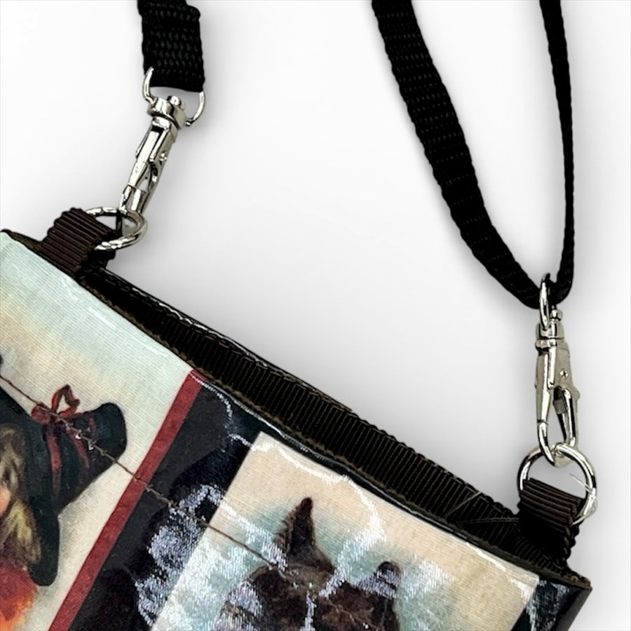 日本製アンティークポストキャット ミニショルダーバッグ