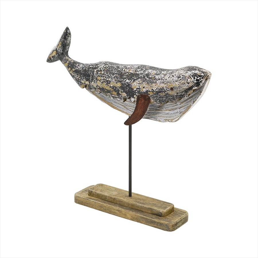 ヴィヴィアン｜インテリア雑貨と家具｜ クジラ オブジェ 木製 置物