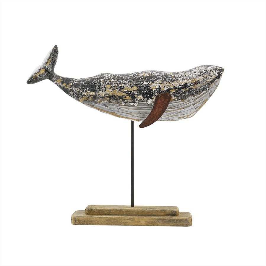 ヴィヴィアン｜インテリア雑貨と家具｜ クジラ オブジェ 木製 置物