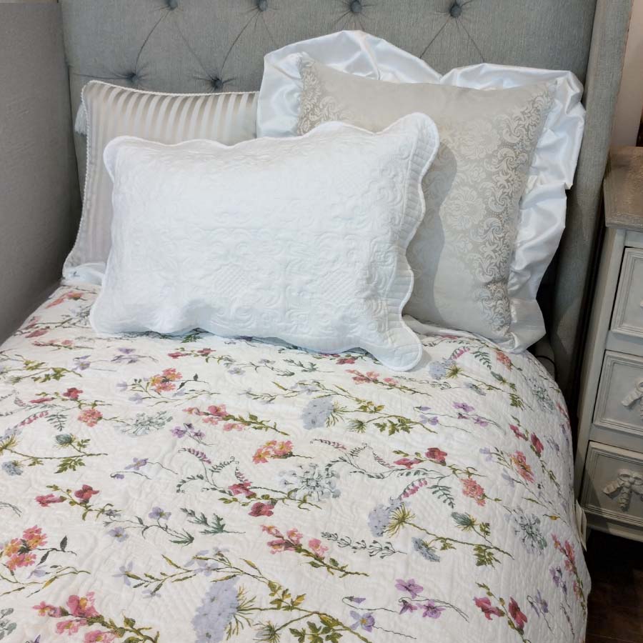 botany white マルチカバー 200x250cm リバーシブル