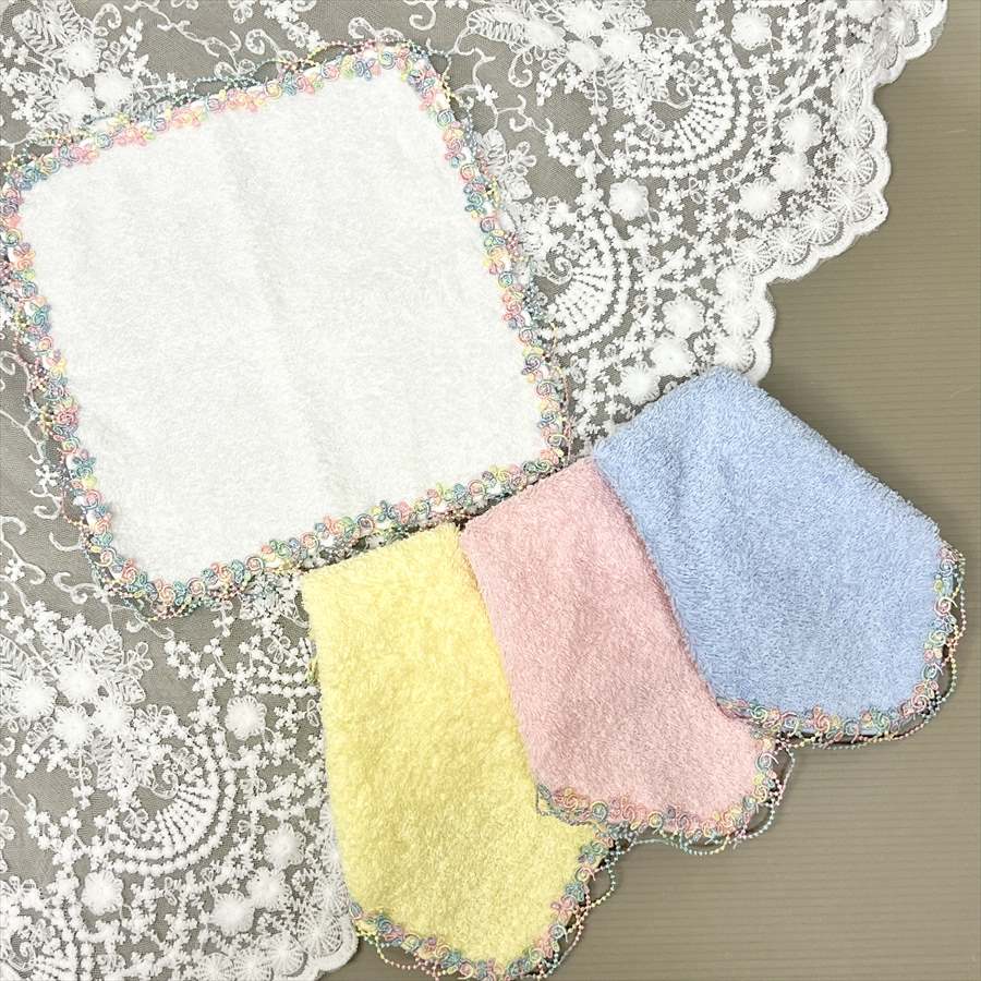 日本製 レインボーレース タオルハンカチ 22cm