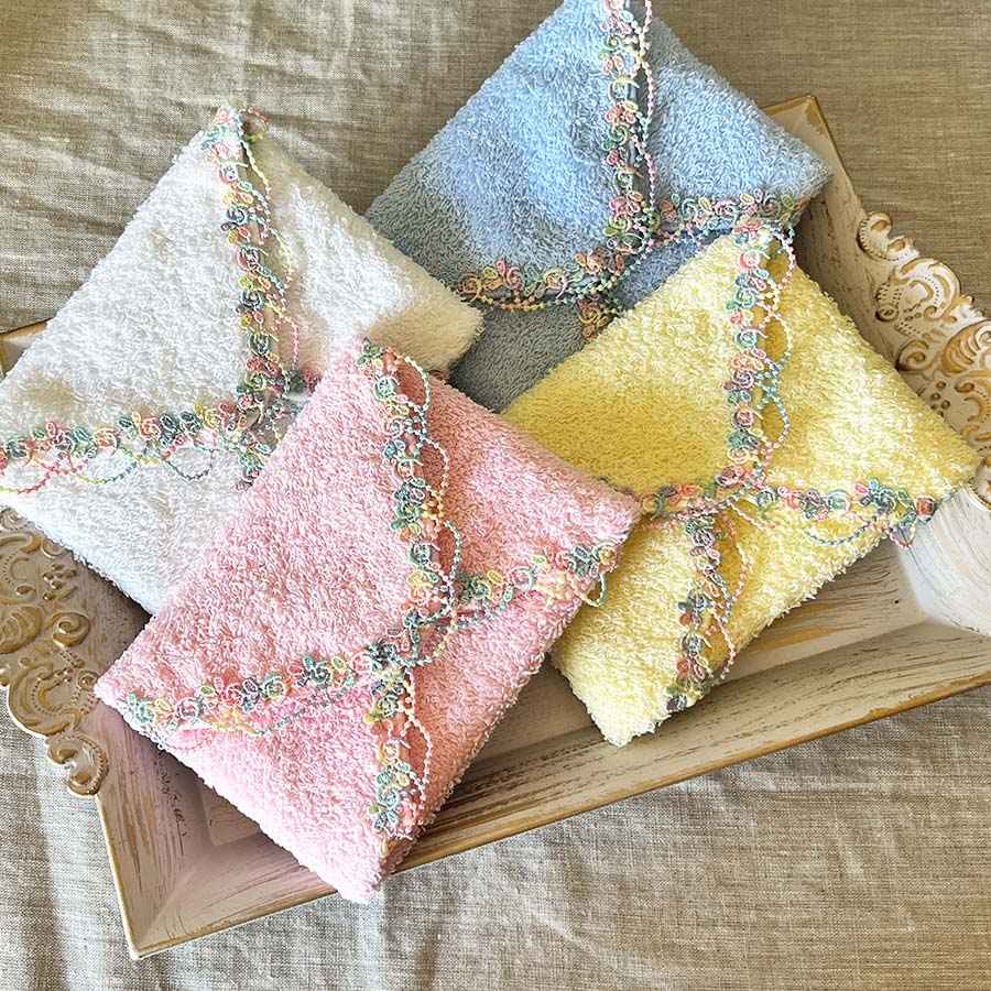 日本製 レインボーレース タオルハンカチ 22cm