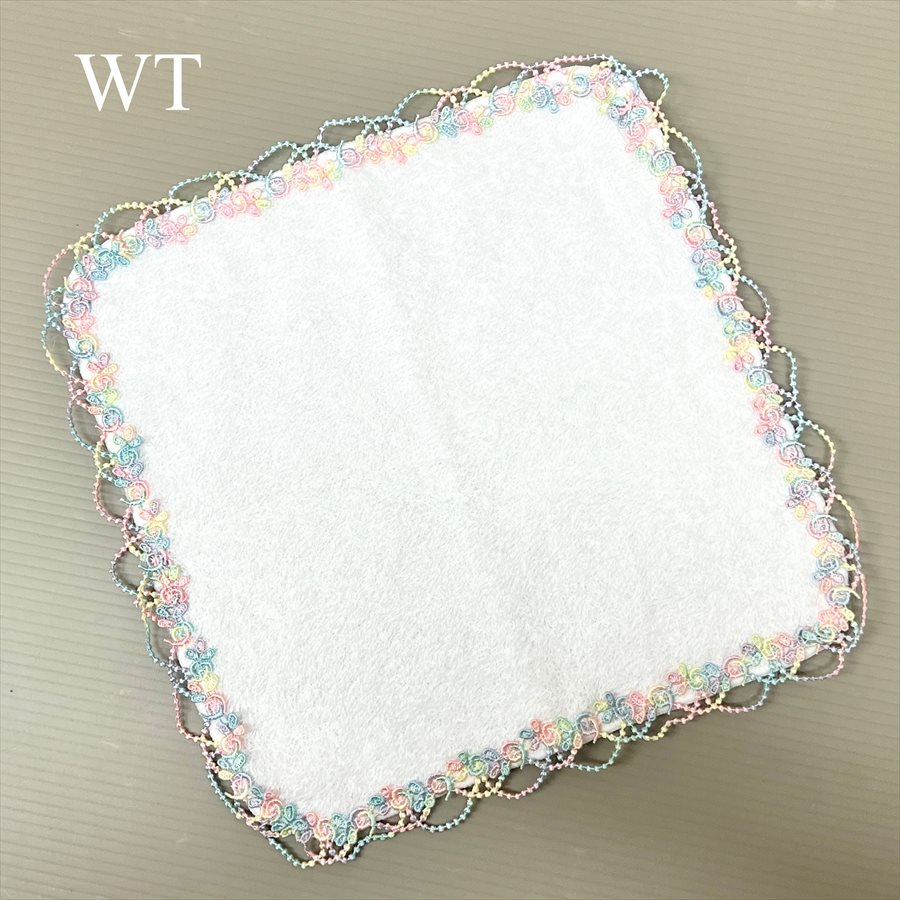 日本製 レインボーレース タオルハンカチ 22cm