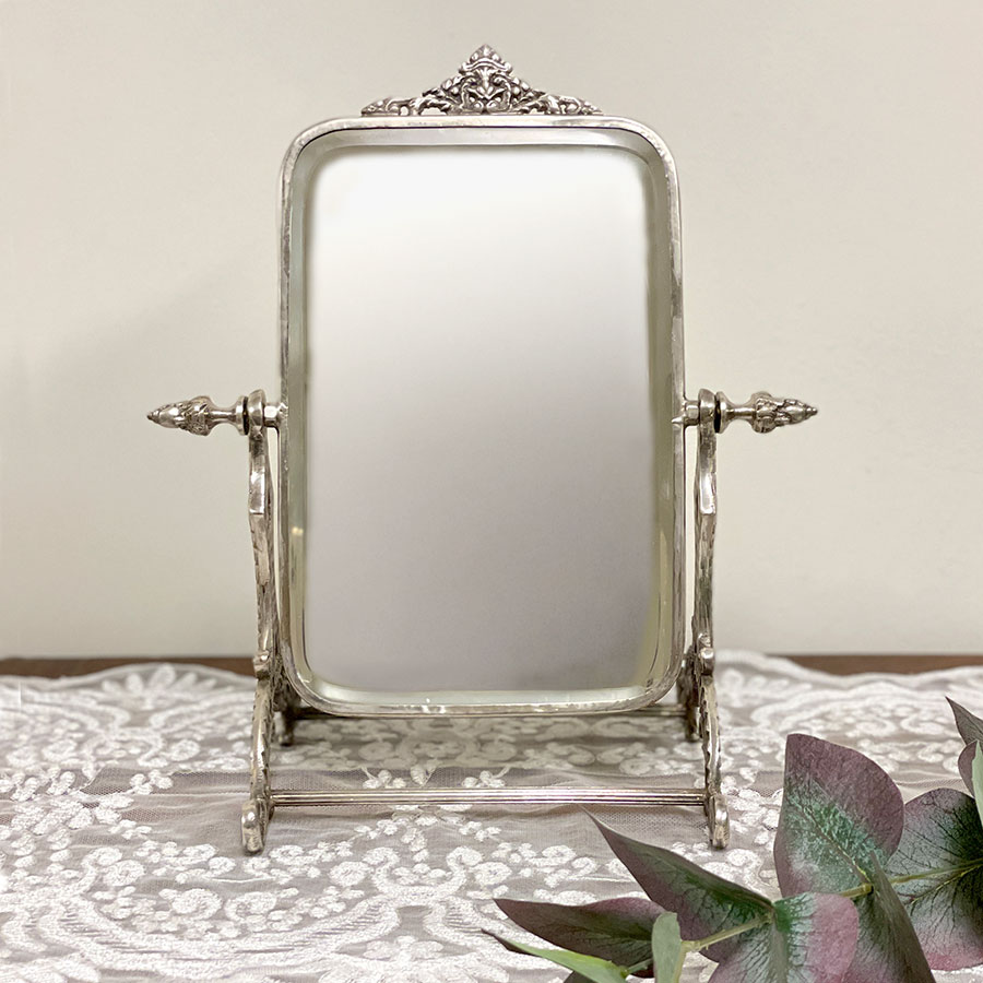 スタンドミラー(角度調整可)ゴールド シルバー