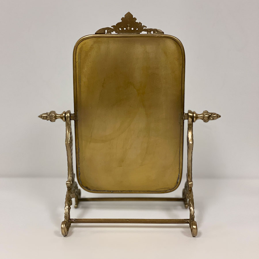 スタンドミラー(角度調整可)ゴールド シルバー