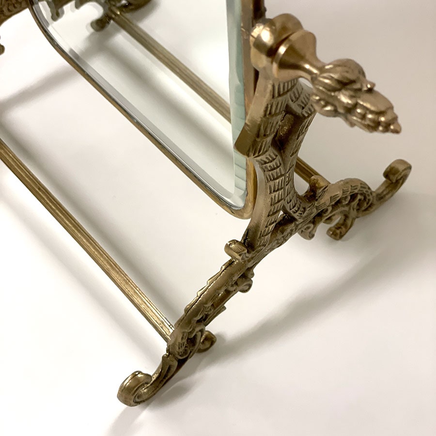 スタンドミラー(角度調整可)ゴールド シルバー