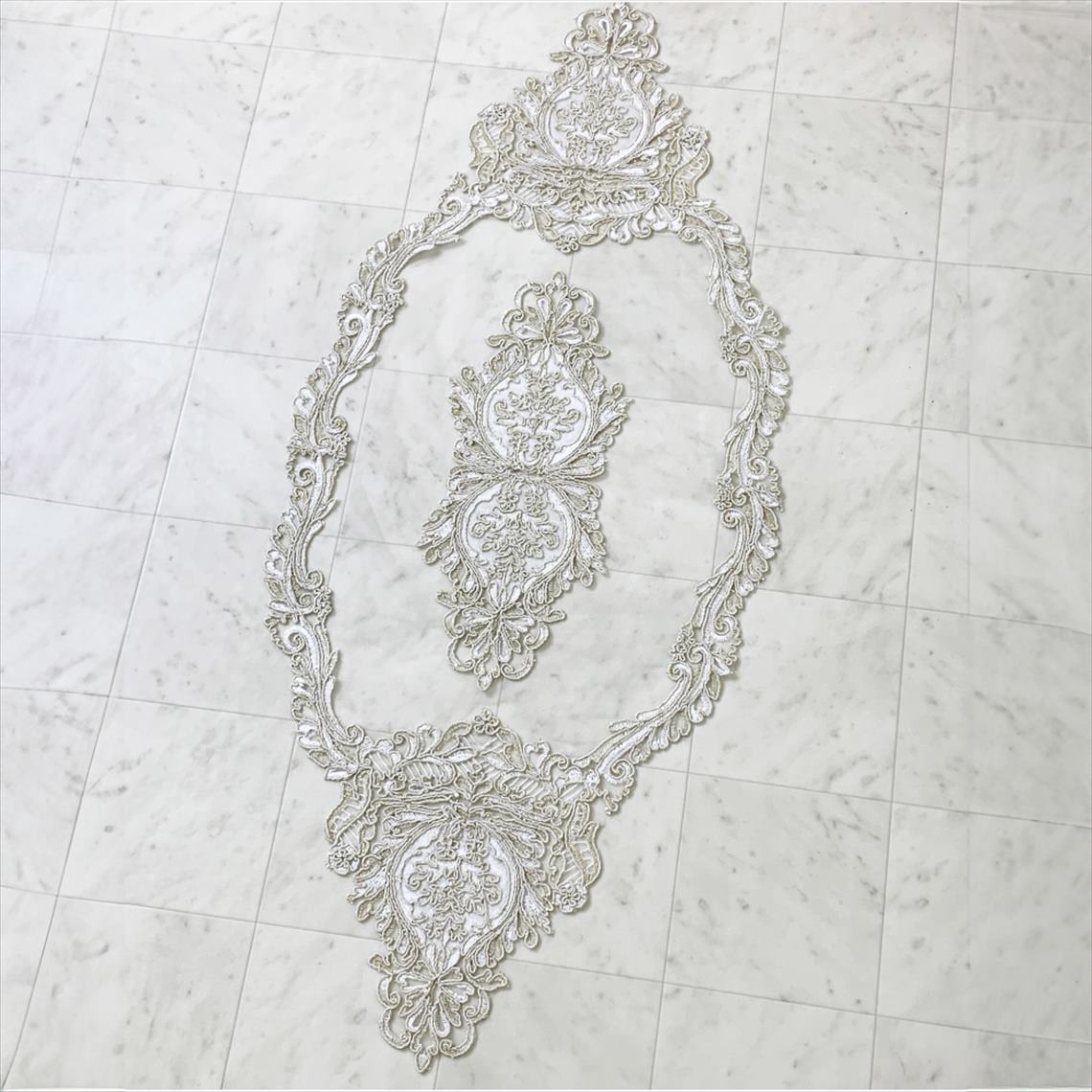 イタリアンレース テーブルセンター 41×93cm