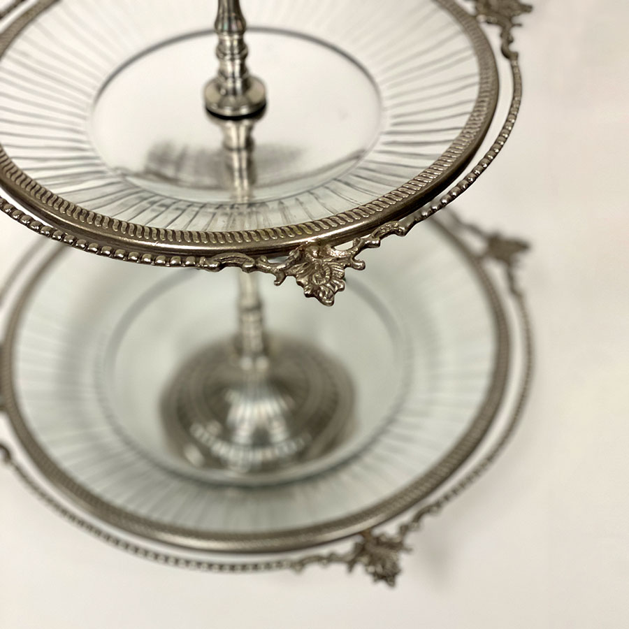 3段ディスプレイスタンド ゴールド シルバー