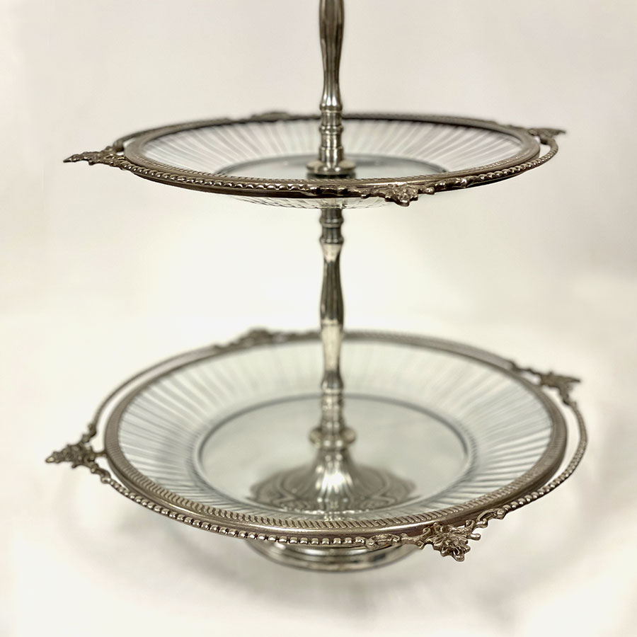 3段ディスプレイスタンド ゴールド シルバー