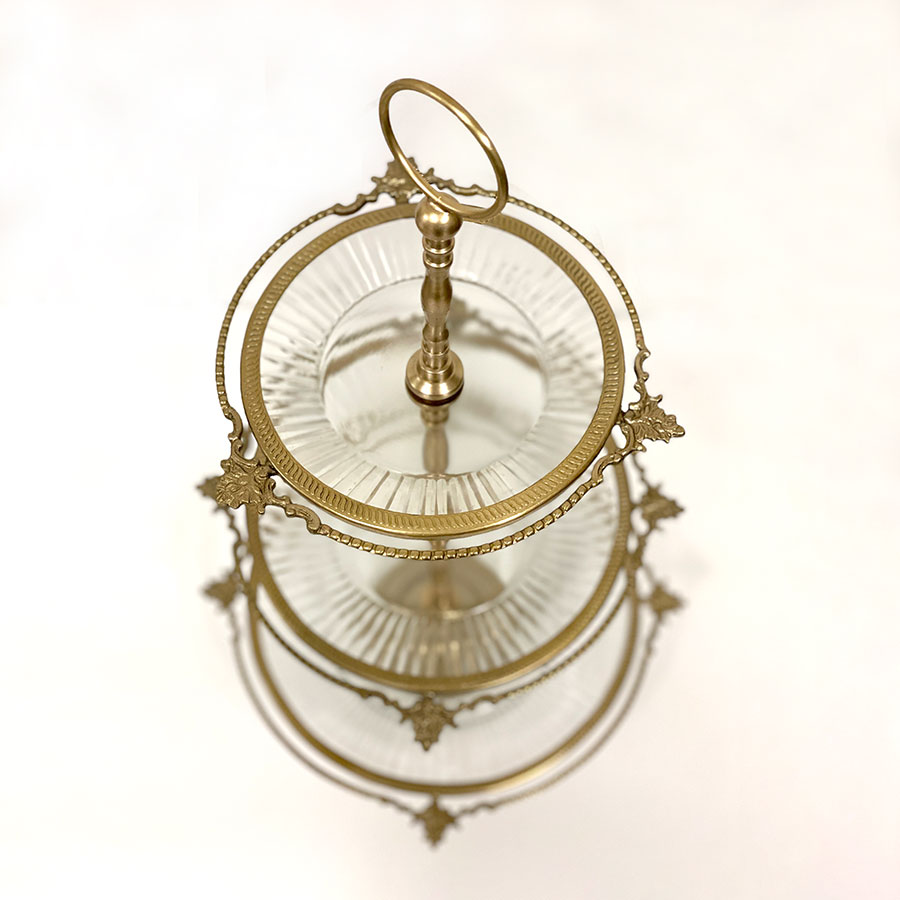 3段ディスプレイスタンド ゴールド シルバー