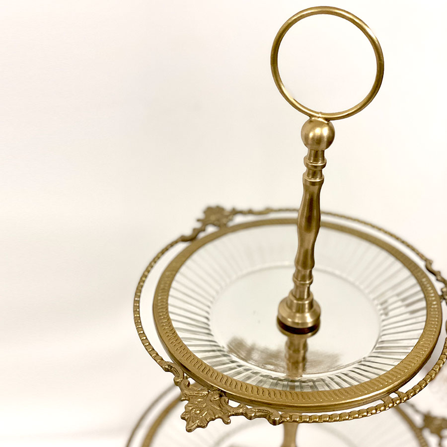 3段ディスプレイスタンド ゴールド シルバー