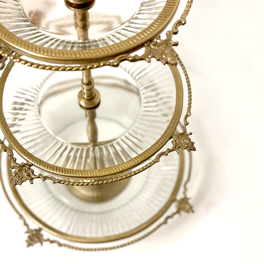 3段ディスプレイスタンド ゴールド シルバー