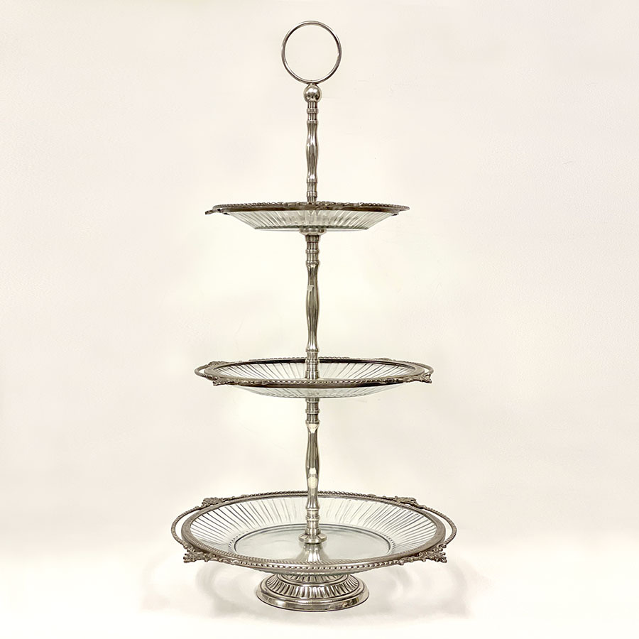 3段ディスプレイスタンド ゴールド シルバー