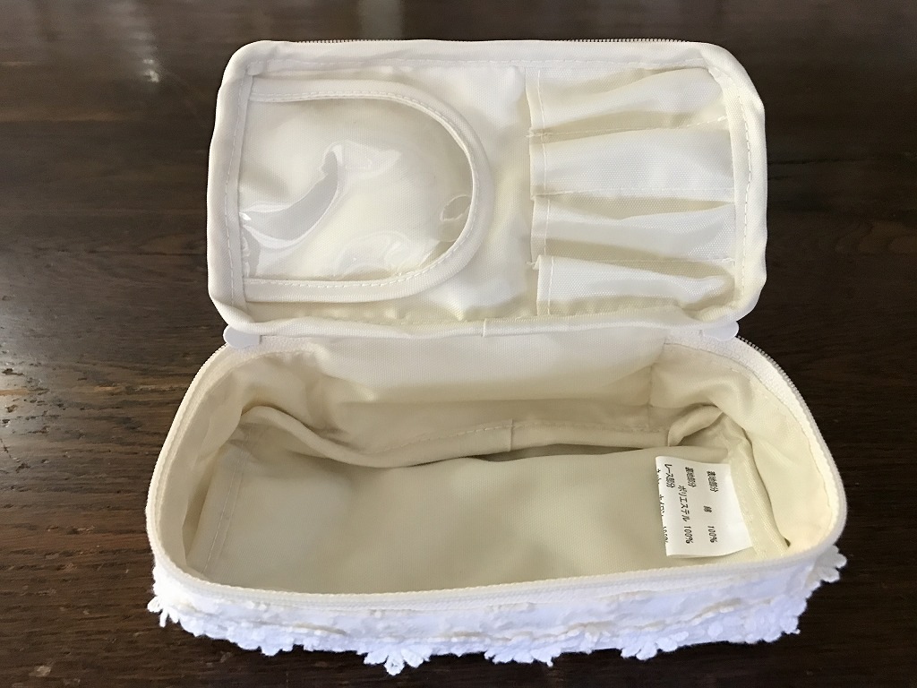 cotton tulle コスメポーチ