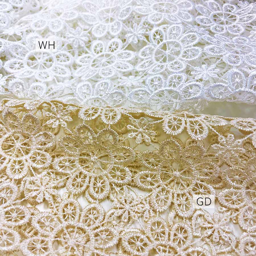 4サイズ展開 all lace カフェカーテン 60x120cm ホワイト