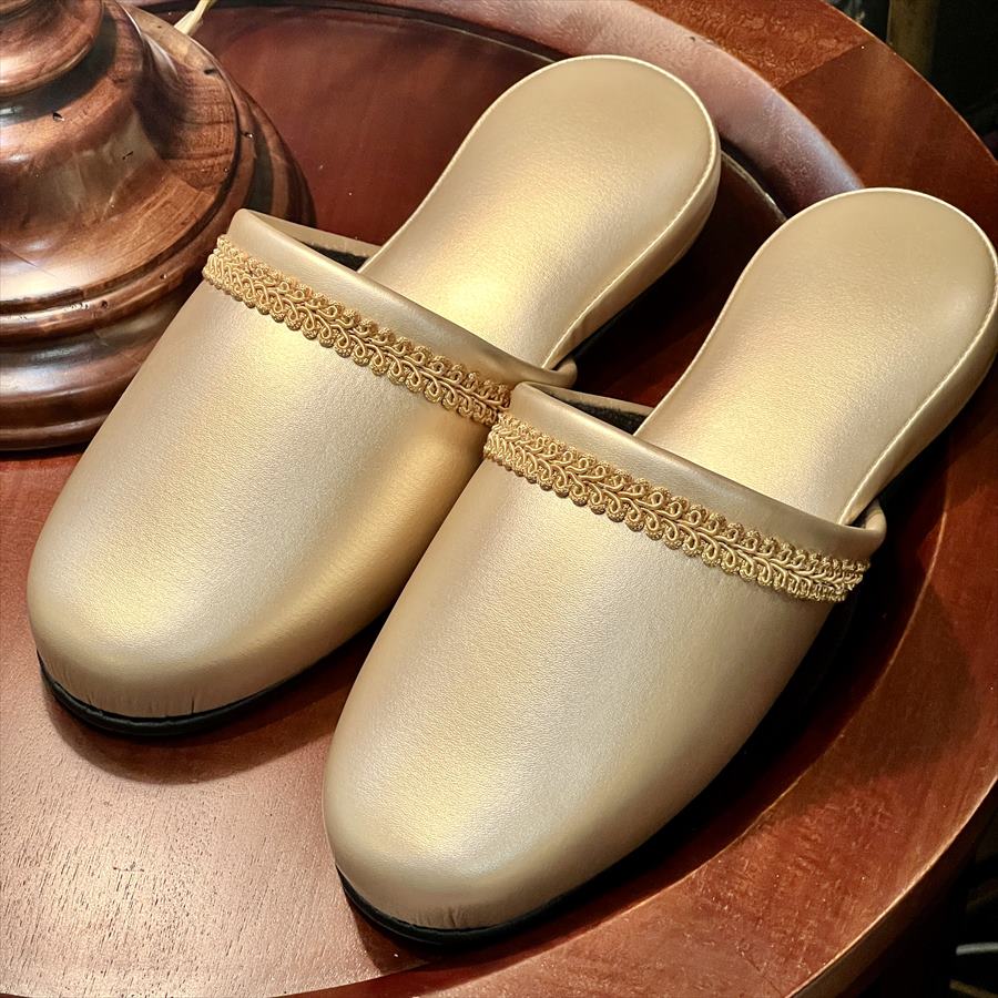 スリッパ 2色展開 金色 銀色 風水 ユニセックスタイプ フリーサイズ