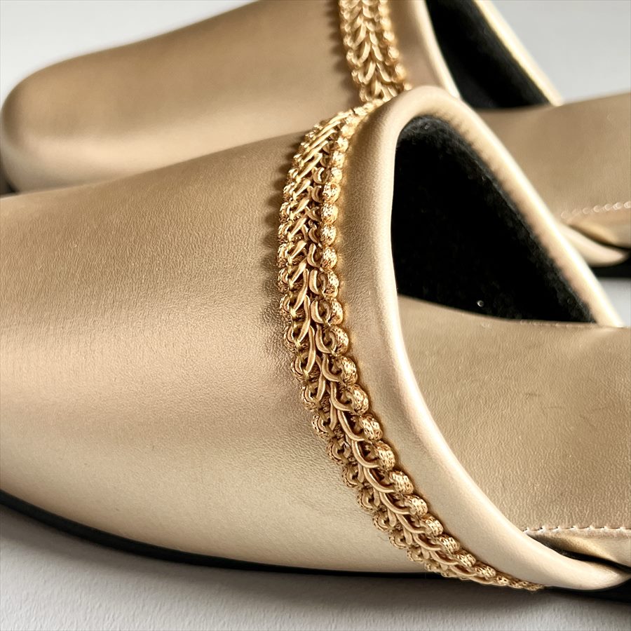 スリッパ 2色展開 金色 銀色 風水 ユニセックスタイプ フリーサイズ