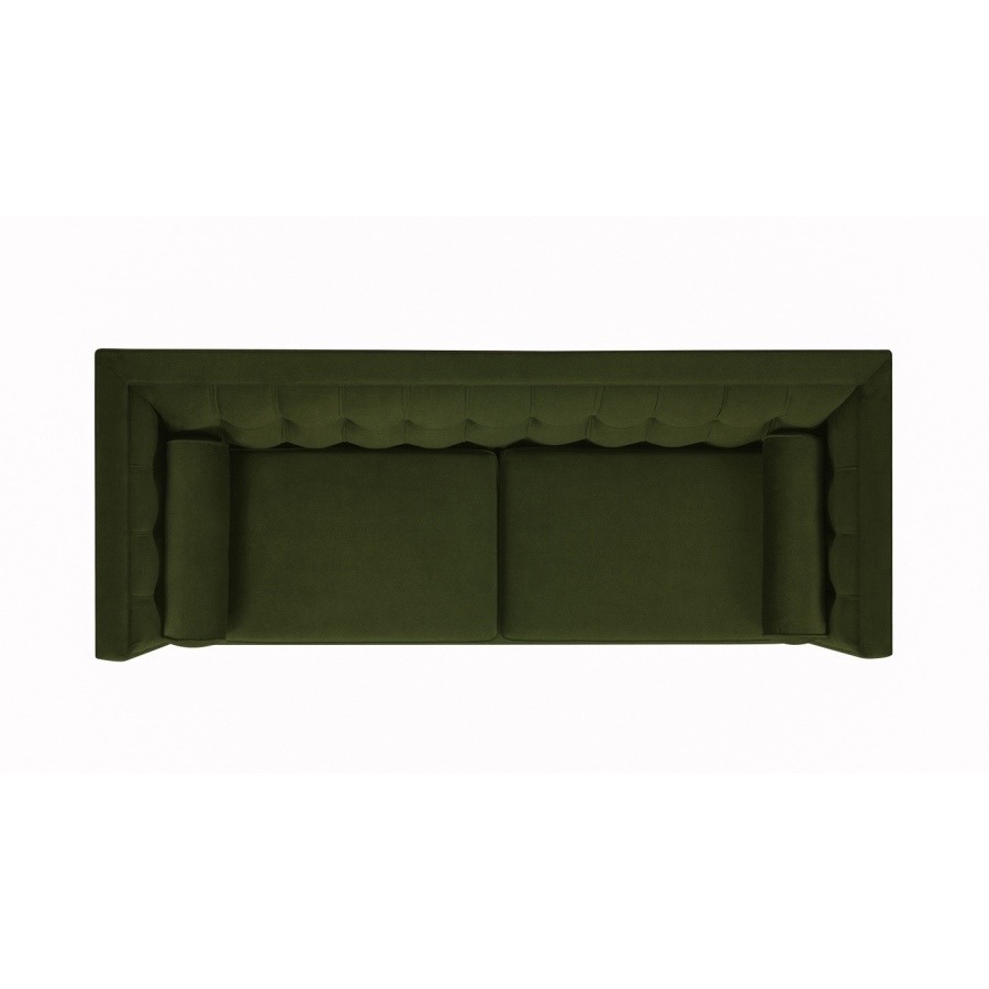 ジェニファーテイラー 3人掛け ソファ Jack 幅213cm ベロア オリーブクリーン 36000SF-V036