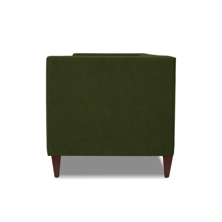 ジェニファーテイラー 3人掛け ソファ Jack 幅213cm ベロア オリーブクリーン 36000SF-V036