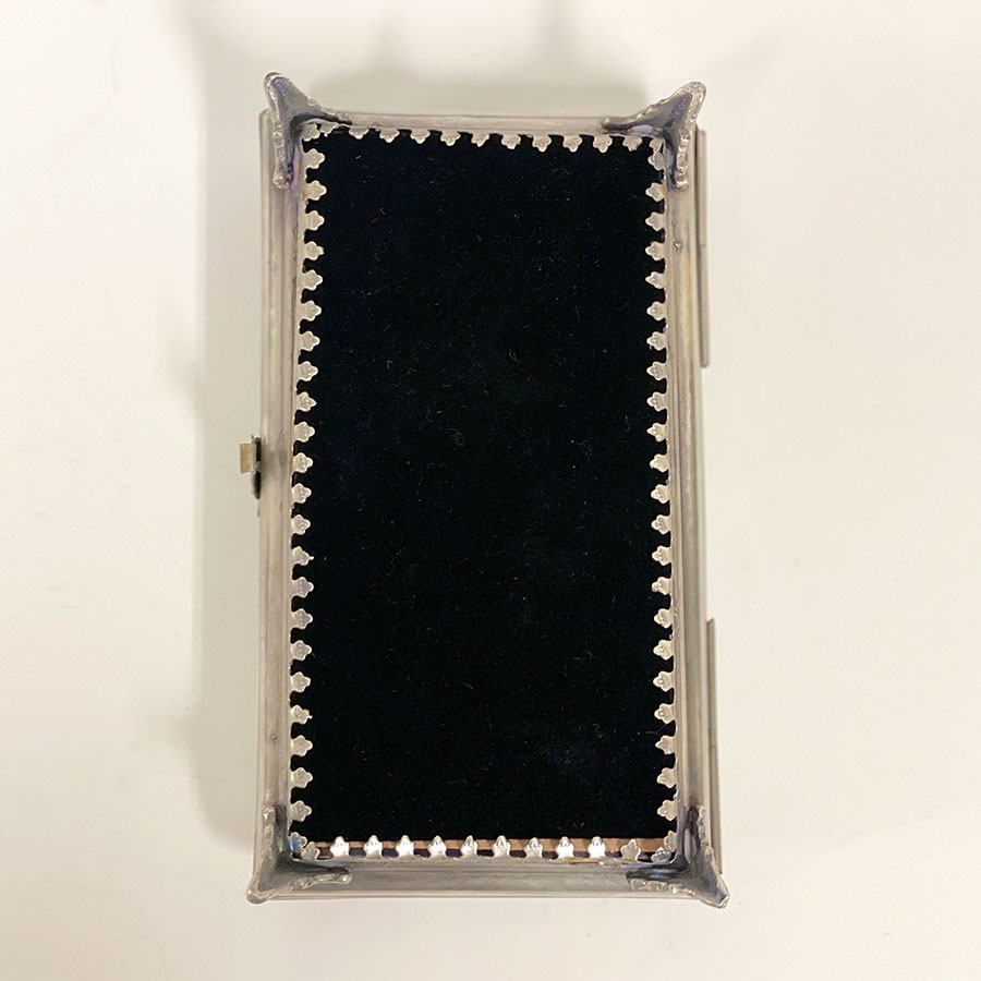 小物入れ シルバー ゴールド 真鍮×ガラス