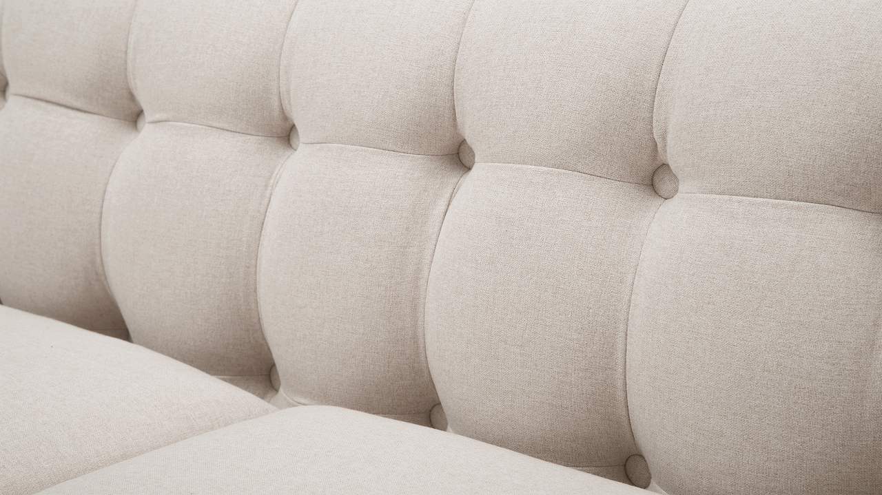 ジェニファーテイラー 3人掛け ソファ Jack 幅213cm リネン風ベージュ 36000SF-970