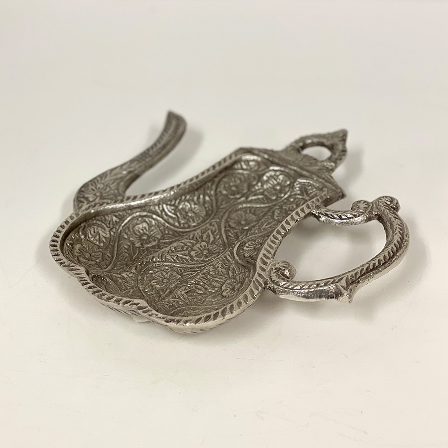 トレイ（ティーポット型）ゴールド シルバー 真鍮