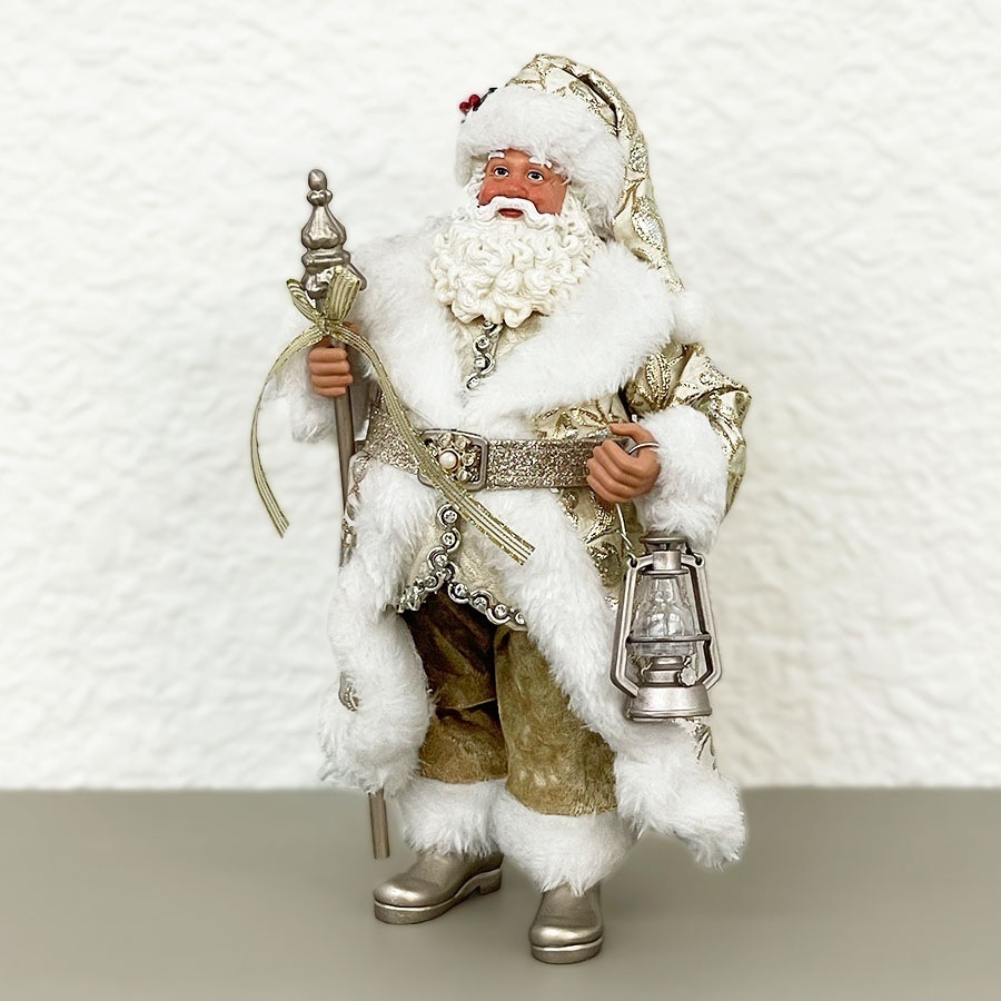 クリスマス サンタクロース 人形 ランタン付き ヴィヴィアン｜インテリア雑貨と家具｜ サンタクロース 26cm ランタン