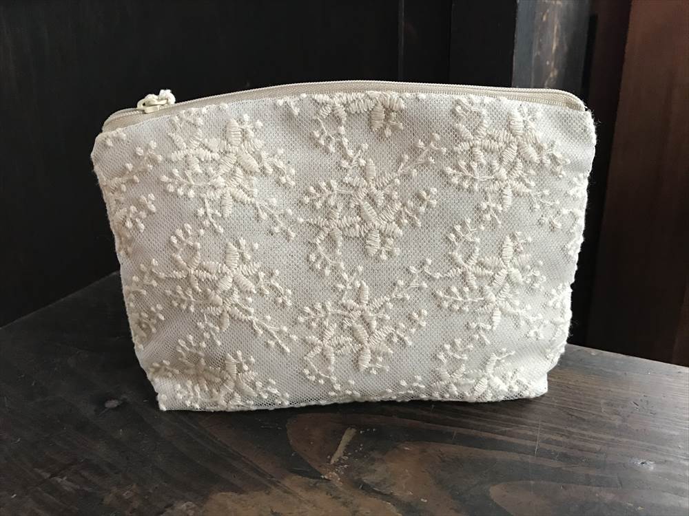 cotton flora ポーチ
