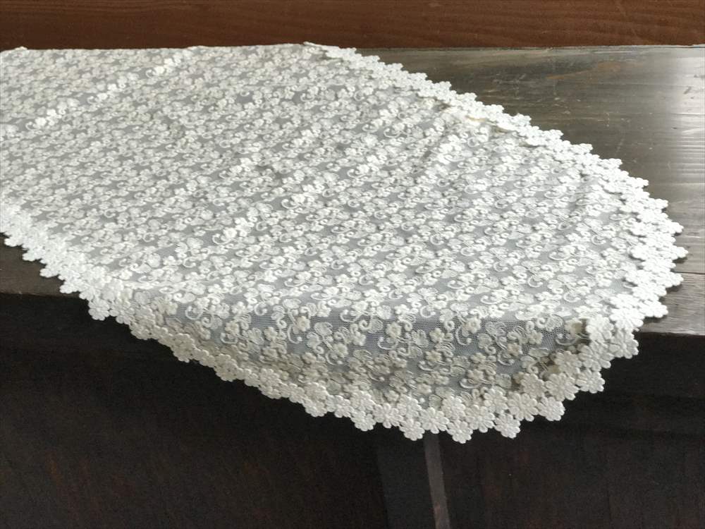 cotton tulle テーブルセンター 40x90cm
