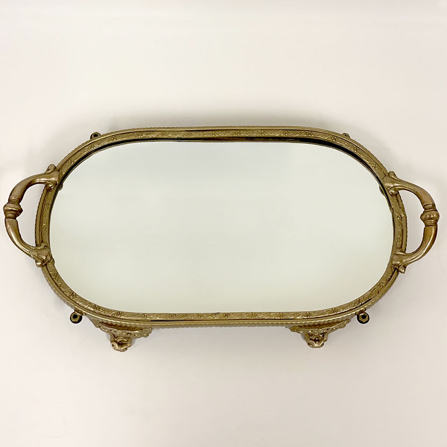 アンティーク　トレー型ミラー Amazon.co.jp: ミラートレイ ミラートレー アンティーク 鏡