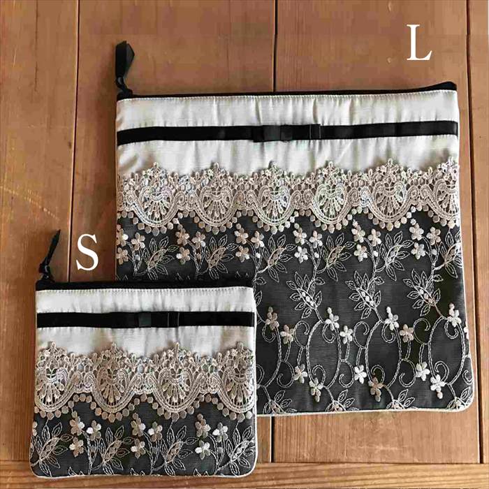 chic vivienne フラットポーチ L