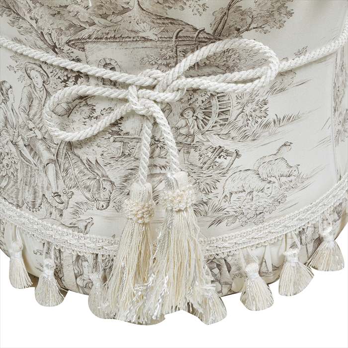 ジェニファーテイラー ラウンド スツール フランストワルドジュイ Toile de Jouy Jennifer Taylor 33164ST