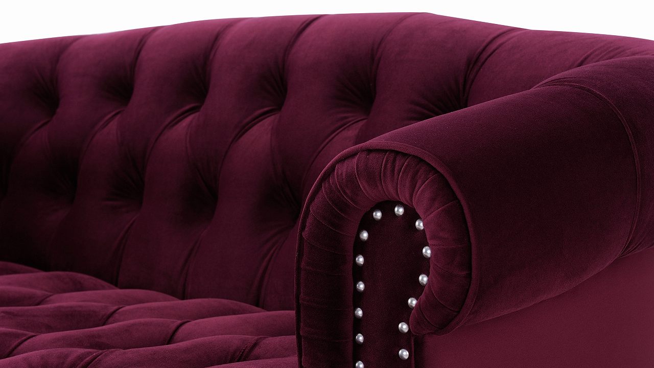 ジェニファーテイラー ソファ 2人掛け 2.5人掛け La Rosa 幅175cm ワインレッド 36003LS-884