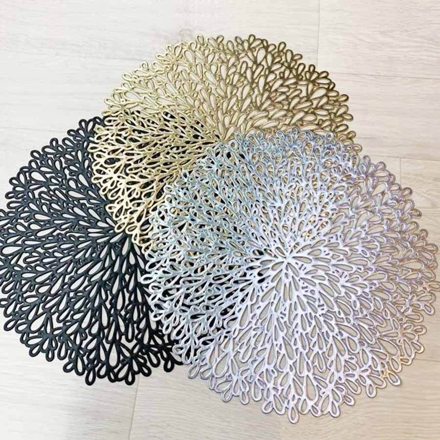 ３色展開 モダン ランチョンマット プレースマット 38x38cm