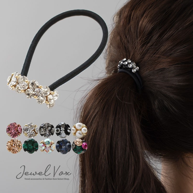 ヘアアクセサリー,ヘアアクセサリー>>ヘアゴム>>ビジュー＆ビーズ の