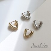 ニッケルフリー ハート フープピアス