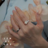 ニッケルフリー アクリルストーン リング