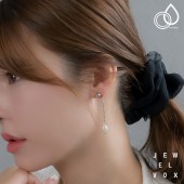 ステンレス 淡水パール＆チェーン ピアス