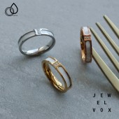 ステンレス シェル ストーン リング